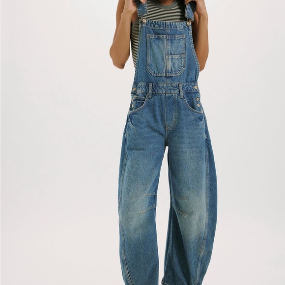 We The Free Denim - XL We the free good luck barrel overalls